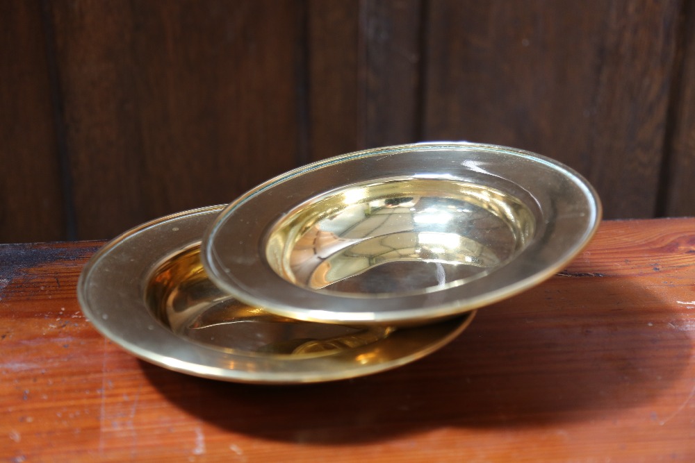 Antique Brass Collection Plates